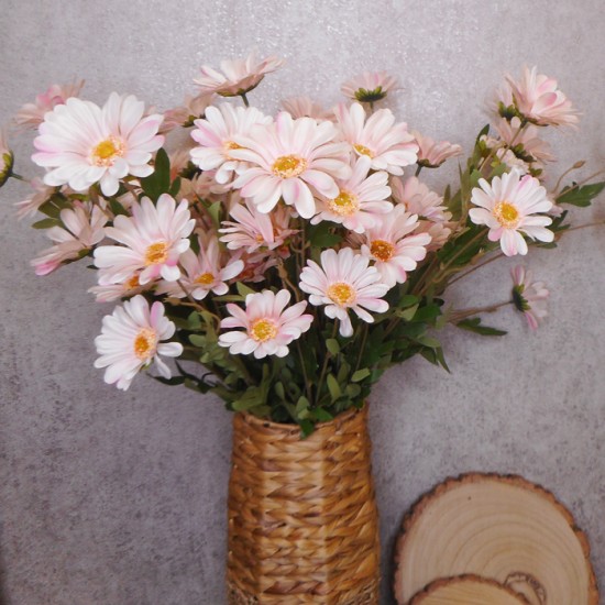 Silk Daisies Artificial Daisy Pale Pink 75cm Artificial Flowers
